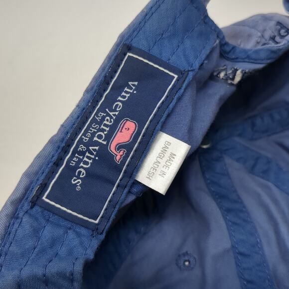 Vineyard Vines Slideback Baseball Hat Blue One Size Embroidered Whale - Picture 9 of 10